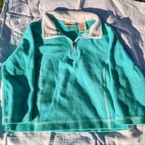 L.L. Bean Half Zip Fleece Mint Green 2T